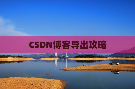 CSDN博客导出攻略
